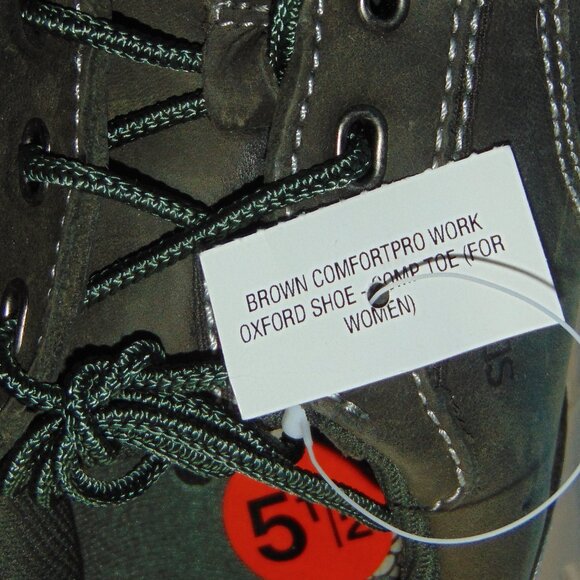 NEW WOMEN'S REDWING COMFORT PRO  WORK OXFORD  COMP TOE  SHOES  5 1/2 B - Picture 6 of 8